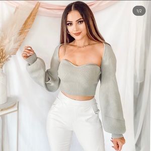 Foxxy Tube top with Sweater